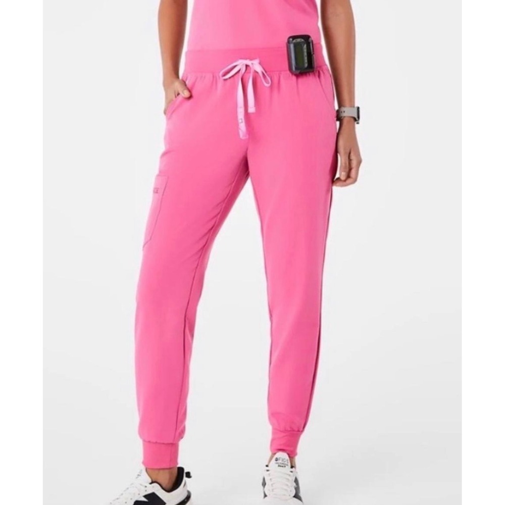 FIGS Zamora Jogger Scrub Pants Pink Technical Collection Small Petite S/P 1467